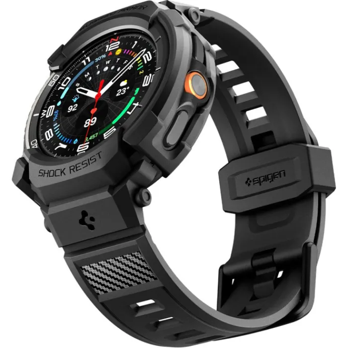 Spigen Galaxy Watch 8 Classic 46Mm|Samsung-PASEK RUGGED ARMOR ”PRO” SAMSUNG GALAXY WATCH 8 CLASSIC 46 MM MATTE BLACK