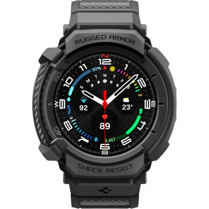 Spigen Galaxy Watch 8 Classic 46Mm|Samsung-PASEK RUGGED ARMOR ”PRO” SAMSUNG GALAXY WATCH 8 CLASSIC 46 MM MATTE BLACK
