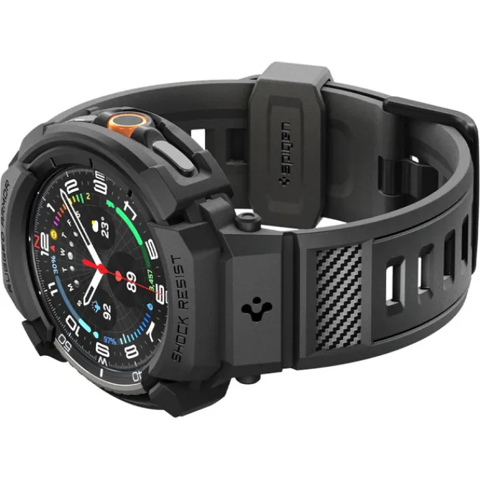 Spigen Galaxy Watch 8 Classic 46Mm|Samsung-PASEK RUGGED ARMOR ”PRO” SAMSUNG GALAXY WATCH 8 CLASSIC 46 MM MATTE BLACK