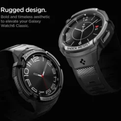 Spigen Galaxy Watch 6 Classic 47Mm|Samsung-Pasek Rugged Armor ”pro” Galaxy Watch 6 Classic (47 MM) Matte Black Case