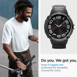 Spigen Galaxy Watch 6 Classic 47Mm|Samsung-Pasek Rugged Armor ”pro” Galaxy Watch 6 Classic (47 MM) Matte Black Case