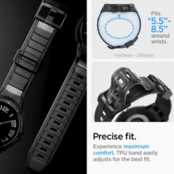 Spigen Galaxy Watch 6 Classic 47Mm|Samsung-Pasek Rugged Armor ”pro” Galaxy Watch 6 Classic (47 MM) Matte Black Case