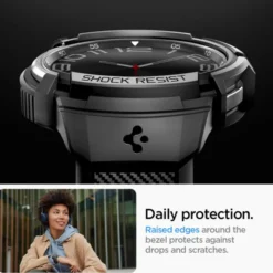 Spigen Galaxy Watch 6 Classic 47Mm|Samsung-Pasek Rugged Armor ”pro” Galaxy Watch 6 Classic (47 MM) Matte Black Case