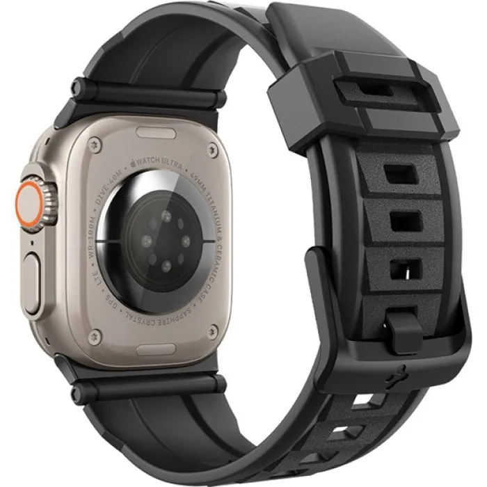 Spigen Apple Watch Se 44Mm|Apple Watch 9 45Mm-Pasek Rugged Ultra Band Apple Watch 4 / 5 / 6 / 7 / 8 / 9 / Se / Ultra 1 / 2 (42 / 44 / 45 / 49 Mm) Matte Black
