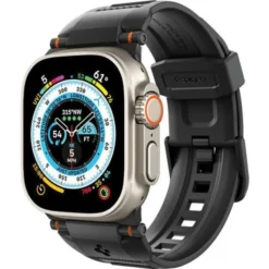 Spigen Apple Watch Se 44Mm|Apple Watch 9 45Mm-Pasek Rugged Ultra Band Apple Watch 4 / 5 / 6 / 7 / 8 / 9 / Se / Ultra 1 / 2 (42 / 44 / 45 / 49 Mm) Matte Black