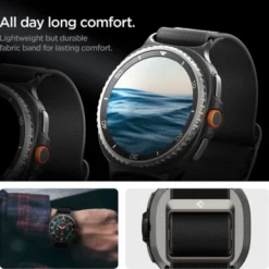 Spigen Galaxy Watch 8 Classic 46Mm|Galaxy Watch 8 40Mm-PASEK SAMSUNG GALAXY WATCH 8 / CLASSIC 40 / 44 / 46 MM LITE FIT CZARNY