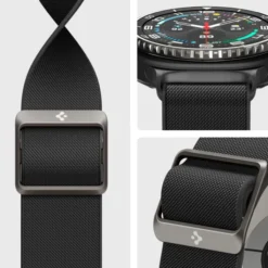 Spigen Galaxy Watch 8 Classic 46Mm|Galaxy Watch 8 40Mm-PASEK SAMSUNG GALAXY WATCH 8 / CLASSIC 40 / 44 / 46 MM LITE FIT CZARNY