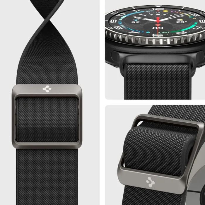 Spigen Galaxy Watch 8 Classic 46Mm|Galaxy Watch 8 40Mm-PASEK SAMSUNG GALAXY WATCH 8 / CLASSIC 40 / 44 / 46 MM LITE FIT CZARNY
