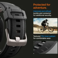 Spigen Galaxy Watch 8 Classic 46Mm|Galaxy Watch 8 40Mm-PASEK SAMSUNG GALAXY WATCH 8 46mm 44mm 40mm DURAPRO ARMOR CZARNY