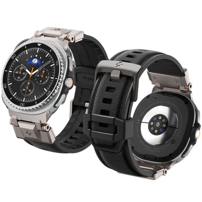 Spigen Galaxy Watch 8 Classic 46Mm|Galaxy Watch 8 40Mm-PASEK SAMSUNG GALAXY WATCH 8 46mm 44mm 40mm DURAPRO ARMOR CZARNY