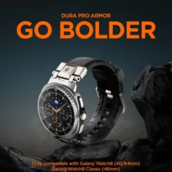 Spigen Galaxy Watch 8 Classic 46Mm|Galaxy Watch 8 40Mm-PASEK SAMSUNG GALAXY WATCH 8 46mm 44mm 40mm DURAPRO ARMOR CZARNY