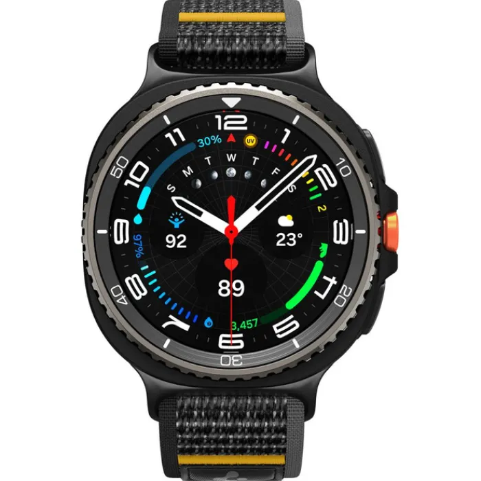 Spigen Galaxy Watch 8 Classic 46Mm|Galaxy Watch 8 40Mm-PASEK SAMSUNG GALAXY WATCH 8 / CLASSIC 40 / 44 / 46 MM ACTIVE ATHLEX AIR CZARNY