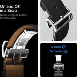 Spigen Galaxy Watch 8 Classic 46Mm|Galaxy Watch 8 40Mm-PASEK SAMSUNG GALAXY WATCH 8 / CLASSIC (40 / 44 / 46 MM) ENZO BLACK