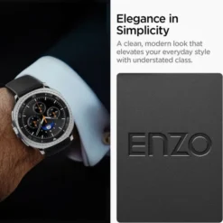 Spigen Galaxy Watch 8 Classic 46Mm|Galaxy Watch 8 40Mm-PASEK SAMSUNG GALAXY WATCH 8 / CLASSIC (40 / 44 / 46 MM) ENZO BLACK