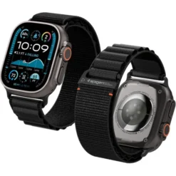 Spigen Apple Watch 5 45Mm|Apple Watch Se 2022 44Mm-PASEK WBF1 BAND APPLE WATCH 6 / 7 / 8 / 9 / 10 / SE / ULTRA 1 / 2 (44 / 45 / 46 / 49 MM) BLACK