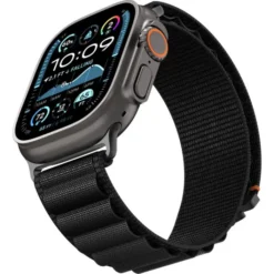 Spigen Apple Watch 5 45Mm|Apple Watch Se 2022 44Mm-PASEK WBF1 BAND APPLE WATCH 6 / 7 / 8 / 9 / 10 / SE / ULTRA 1 / 2 (44 / 45 / 46 / 49 MM) BLACK
