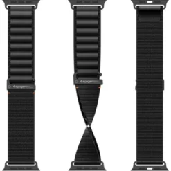 Spigen Apple Watch 5 45Mm|Apple Watch Se 2022 44Mm-PASEK WBF1 BAND APPLE WATCH 6 / 7 / 8 / 9 / 10 / SE / ULTRA 1 / 2 (44 / 45 / 46 / 49 MM) BLACK