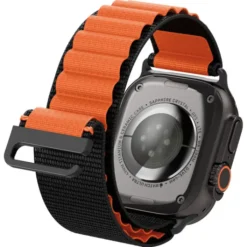 Spigen Apple Watch 5 45Mm|Apple Watch Se 2022 44Mm-PASEK WBF1 BAND APPLE WATCH 6 / 7 / 8 / 9 / 10 / SE / ULTRA 1 / 2 (44 / 45 / 46 / 49 MM) BLACK/ORANGE