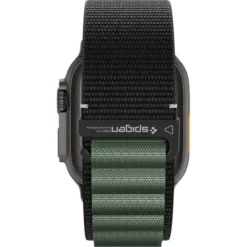 Spigen Apple Watch Se 2022 44Mm|Apple Watch 10 46Mm-PASEK WBF1 BAND APPLE WATCH 6 / 7 / 8 / 9 / 10 / SE / ULTRA 1 / 2 (44 / 45 / 46 / 49 MM) BLACK/GREEN