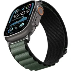 Spigen Apple Watch Se 2022 44Mm|Apple Watch 10 46Mm-PASEK WBF1 BAND APPLE WATCH 6 / 7 / 8 / 9 / 10 / SE / ULTRA 1 / 2 (44 / 45 / 46 / 49 MM) BLACK/GREEN