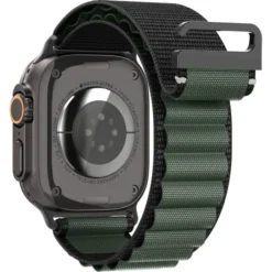Spigen Apple Watch Se 2022 44Mm|Apple Watch 10 46Mm-PASEK WBF1 BAND APPLE WATCH 6 / 7 / 8 / 9 / 10 / SE / ULTRA 1 / 2 (44 / 45 / 46 / 49 MM) BLACK/GREEN