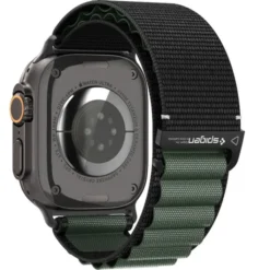 Spigen Apple Watch Se 2022 44Mm|Apple Watch 10 46Mm-PASEK WBF1 BAND APPLE WATCH 6 / 7 / 8 / 9 / 10 / SE / ULTRA 1 / 2 (44 / 45 / 46 / 49 MM) BLACK/GREEN