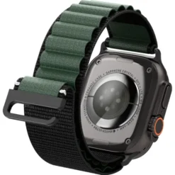 Spigen Apple Watch Se 2022 44Mm|Apple Watch 10 46Mm-PASEK WBF1 BAND APPLE WATCH 6 / 7 / 8 / 9 / 10 / SE / ULTRA 1 / 2 (44 / 45 / 46 / 49 MM) BLACK/GREEN