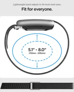 Spigen Inne-PASEK WHOOP 5.0 FABRIC BAND CZARNY