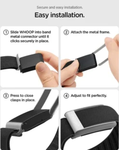 Spigen Inne-PASEK WHOOP 5.0 FABRIC BAND CZARNY