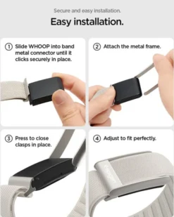 Spigen Inne-PASEK WHOOP 5.0 FABRIC BAND WBF3 STARLIGHT