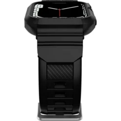 Spigen Apple Watch 5 42Mm|Apple Watch 5 45Mm-Pasek z Etui Rugged Armor Pro Apple Watch Ultra 9 8 7 SE 2022 42mm 44mm 45mm 49mm Czarny