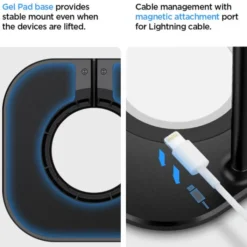 Spigen Ładowarki|Podstawki-PODSTAWKA DO ŁADOWARKI APPLE AIRPODS MAX MAGSAFE CHARGER STAND BLACK