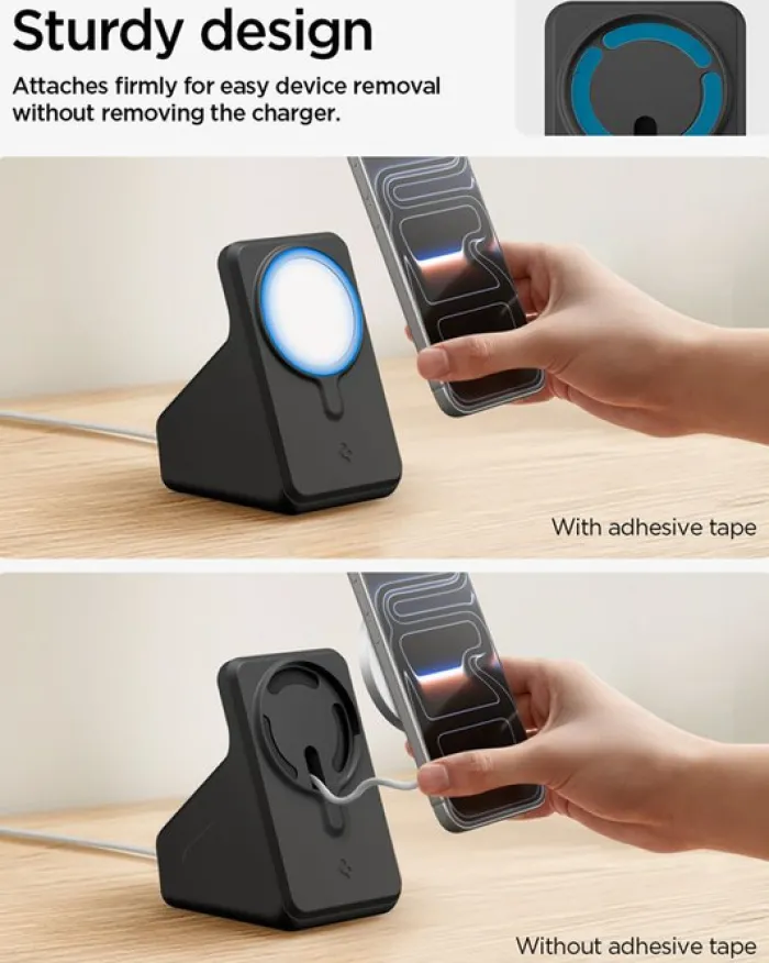 Spigen Podstawki-PODSTAWKA DO ŁADOWARKI MAGSAFE CHARGER STAND S BLACK