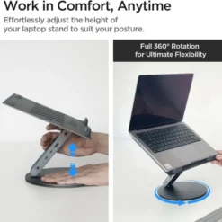 Spigen Podstawki-PODSTAWKA NA LAPTOP STAND HUB SPACE GREY