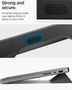 Spigen Podstawki-PODSTAWKA POD LAPTOPA SLIMFOLD LAPTOP STAND LD201-S4 BLACK