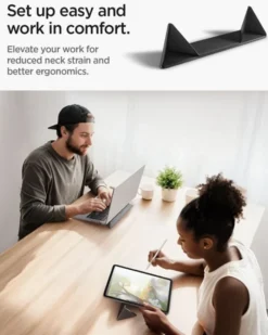 Spigen Podstawki-PODSTAWKA POD LAPTOPA SLIMFOLD LAPTOP STAND LD201-S4 BLACK