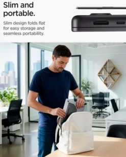 Spigen Podstawki-PODSTAWKA POD LAPTOPA SLIMFOLD DO 16 CALI LD201-S3 CZARNA