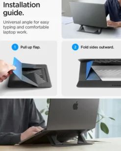 Spigen Podstawki-PODSTAWKA POD LAPTOPA SLIM FOLD CZARNA
