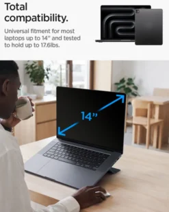 Spigen Podstawki-PODSTAWKA POD LAPTOPA SLIM FOLD CZARNA