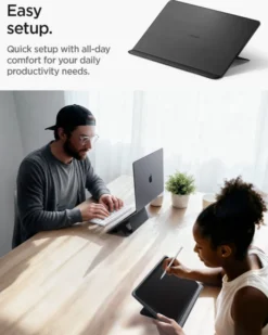 Spigen Podstawki-PODSTAWKA SLIM FOLD LD201-S7 14 CALI CZARNA
