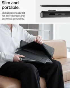 Spigen Podstawki-PODSTAWKA SLIM FOLD LD201-S7 14 CALI CZARNA