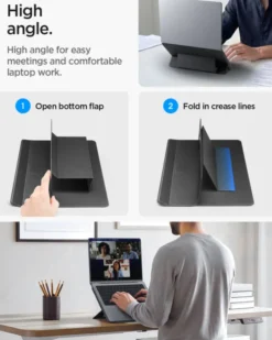 Spigen Podstawki-PODSTAWKA SLIM FOLD LD201-S7 14 CALI CZARNA