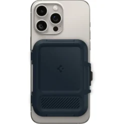 Spigen Iphone 14 Plus|Portfele Magsafe-PORTFEL MAGASEF LOCK FIT UNIWERSALNY CARD HOLDER GRANATOWY