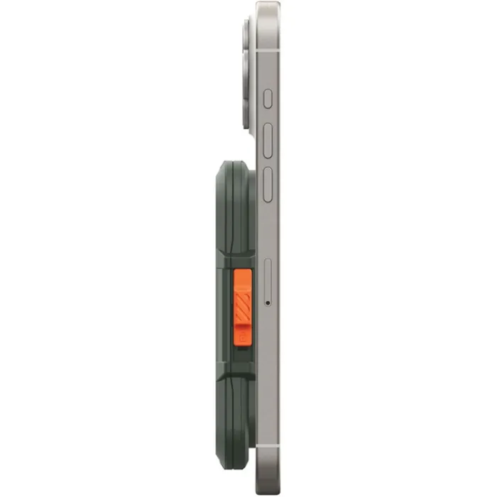 Spigen Iphone 14 Plus|Portfele Magsafe-PORTFEL MAGASEF LOCK FIT UNIWERSALNY CARD HOLDER KHAKI ZIELONY