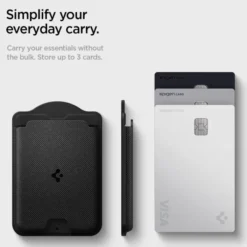 Spigen Portfele Magsafe-PORTFEL MAGSAFE GALAXY S URBAN FIT MAGNETIC CARD HOLDER CZARNY
