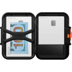 Spigen Iphone 14 Plus|Portfele Magsafe-PORTFEL MAGSAFE LOCK FIT UNIWERSALNY CARD HOLDER CZARNY