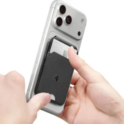 Spigen Iphone 14 Plus|Portfele Magsafe-PORTFEL MAGSAFE S314-2 SLIM FOLD UNIWERSALNY CARD HOLDER CZARNY