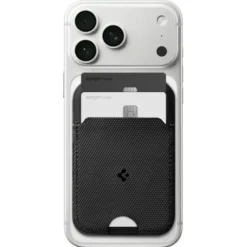 Spigen Iphone 14 Plus|Portfele Magsafe-PORTFEL MAGSAFE S314-2 SLIM FOLD UNIWERSALNY CARD HOLDER CZARNY