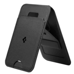 Spigen Iphone 14 Plus|Portfele Magsafe-PORTFEL MAGSAFE S314-1 SLIM FOLD UNIWERSALNY CARD HOLDER CZARNY