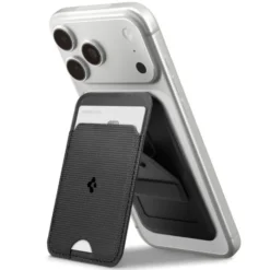 Spigen Iphone 14 Plus|Portfele Magsafe-PORTFEL MAGSAFE S314-1 SLIM FOLD UNIWERSALNY CARD HOLDER CZARNY